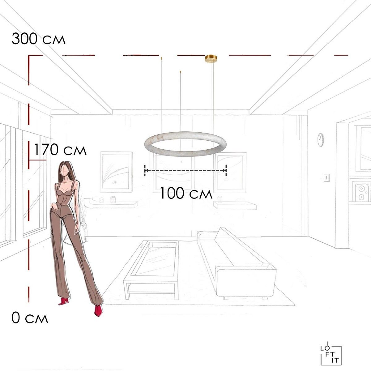 Подвесная люстра Loft It Oslo 10407/1000