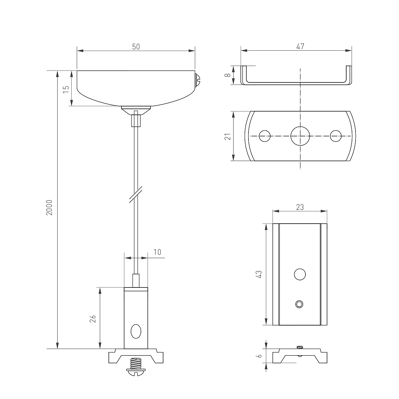 Подвесное крепление Arlight Mag-Orient 036050