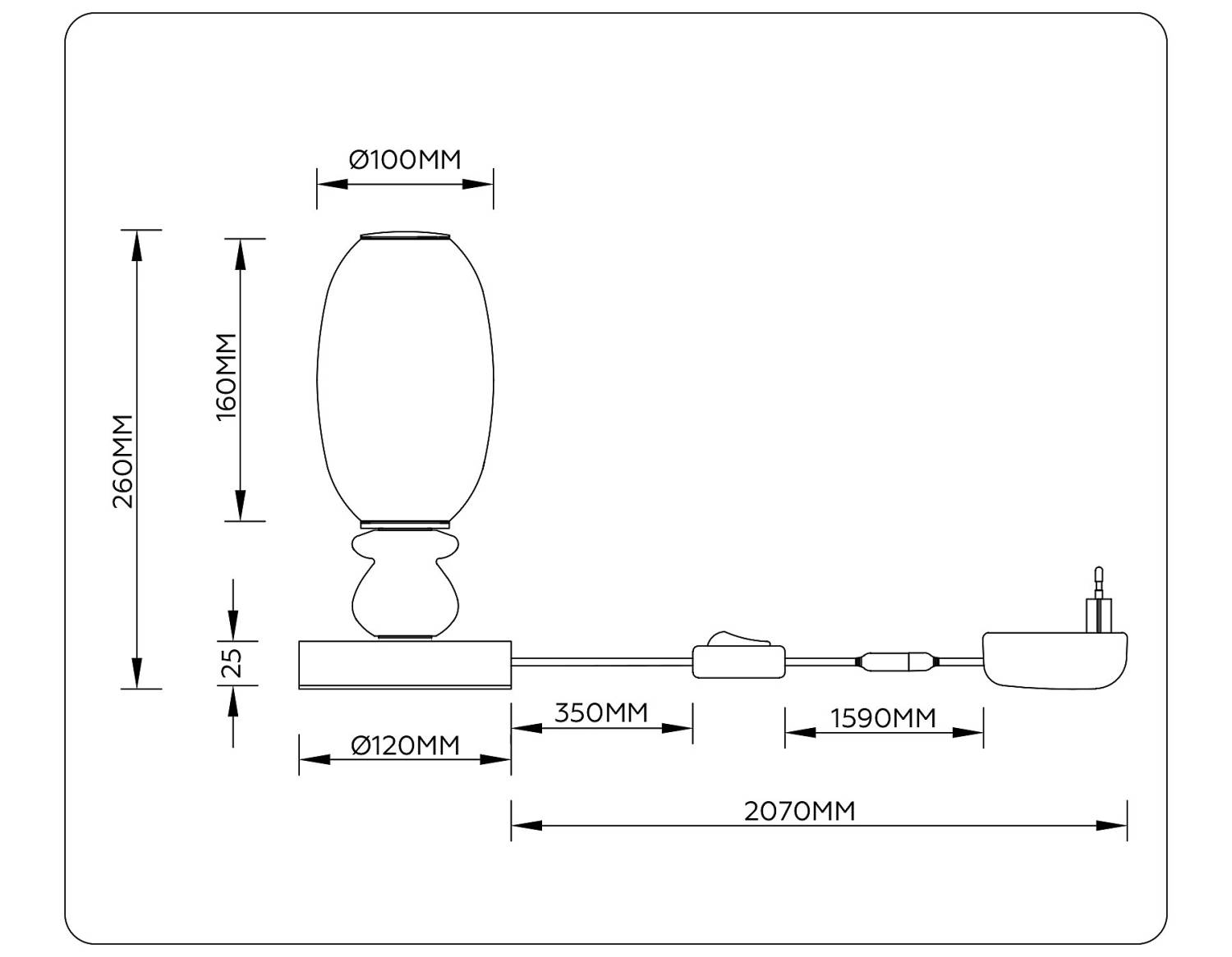 Настольная лампа Ambrella Ceramo Modern LH53154