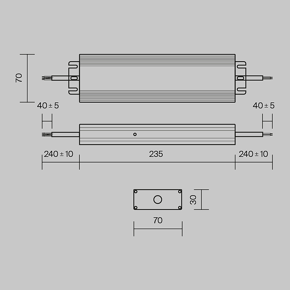 Блок питания Maytoni Power Supply Magnetic PSL008-150W-48V-IP67 Блок питания Maytoni Power Supply Magnetic PSL008-150W-48V-IP67