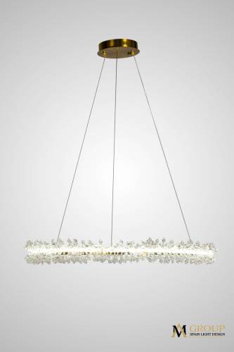 Подвесная люстра AM Group AM455 L800 POLISHED GOLD