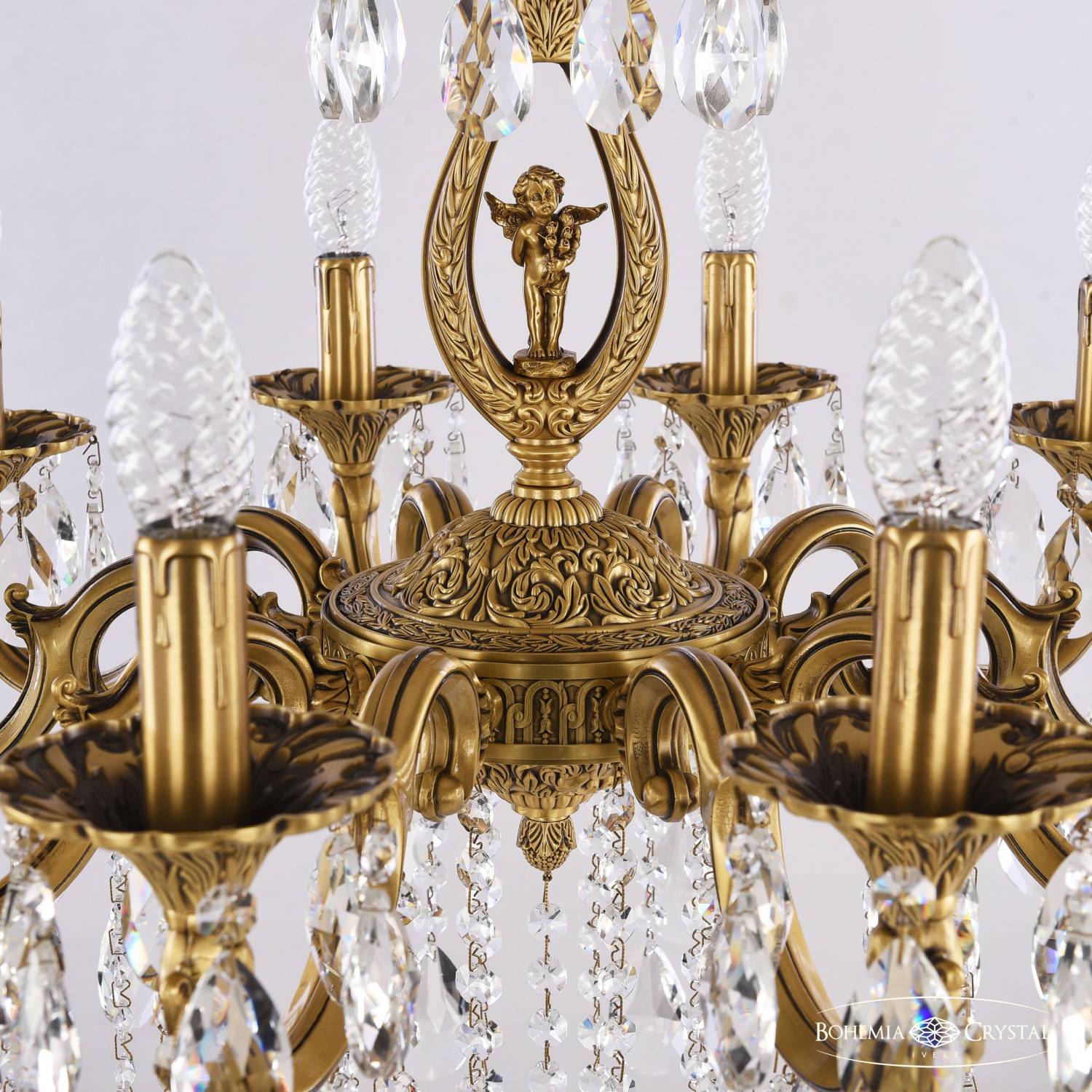 Подвесная хрустальная люстра 7201 Bohemia 72401/10/210 B FP FA10S