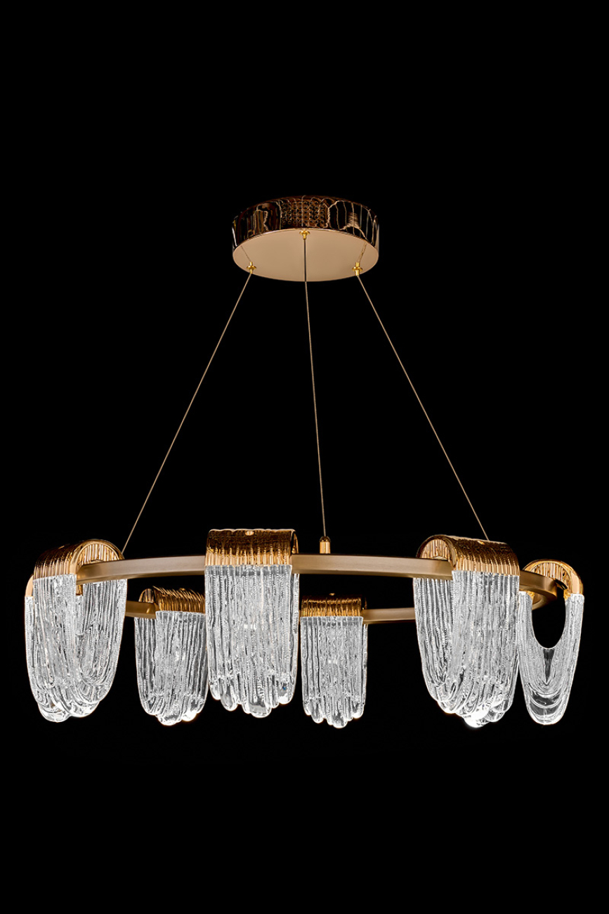 Подвесная люстра LEON Cascade LE7717/8 Gold