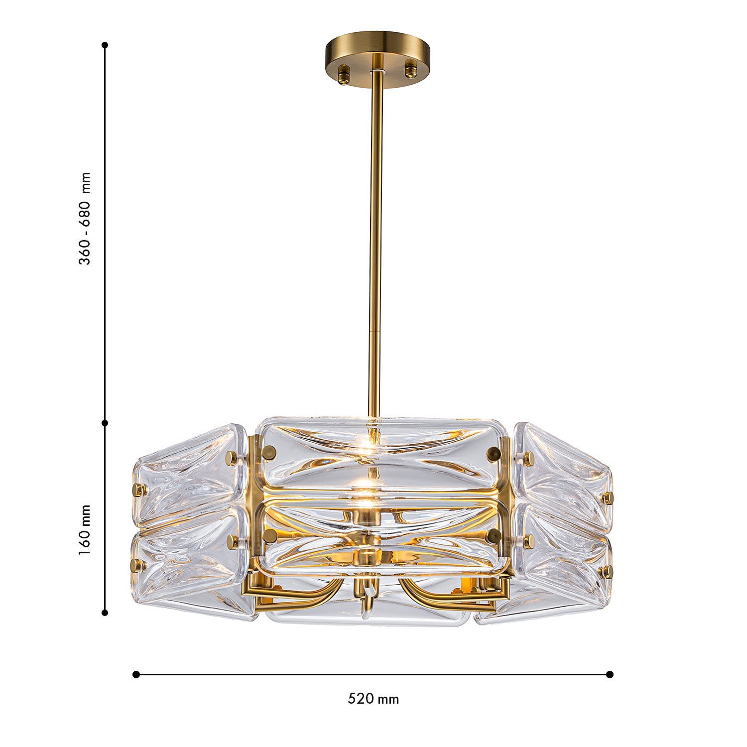Люстра на штанге Favourite Glacies 4764-6P