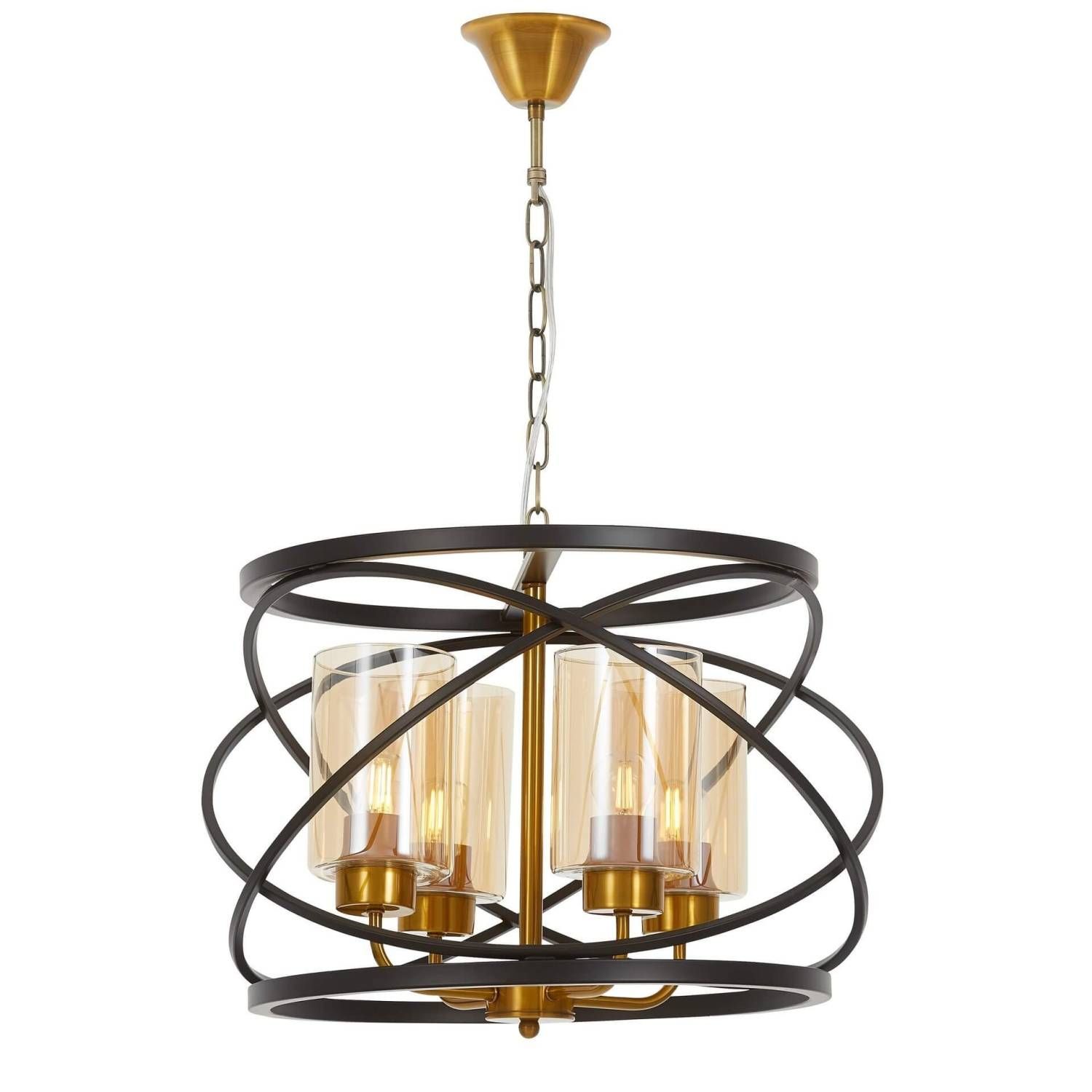 Подвесная люстра Lumina Deco LDP 8004-4 BK+MD