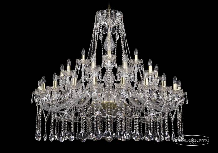 Подвесная хрустальная люстра 1413 Bohemia 1413/20+10+5/460 G