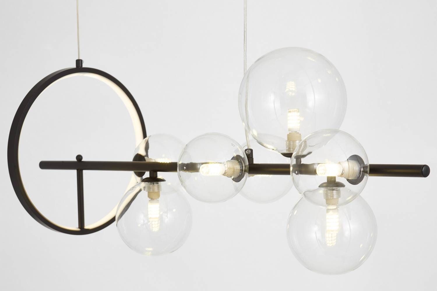 Светильник подвесной Lumina Deco Merido LDP 7033-7 BK+CL