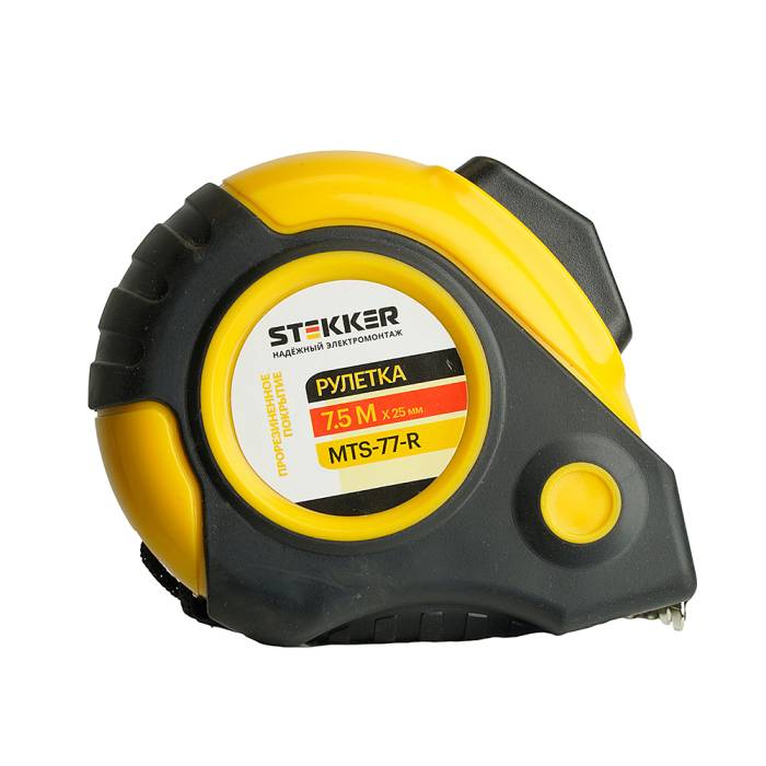 Рулетка, 7,5 м х 25 мм, Stekker MTS-77-R 50203