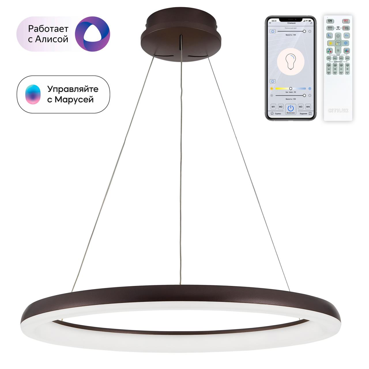 Подвесная люстра Citilux Юпитер Смарт CL730A095S