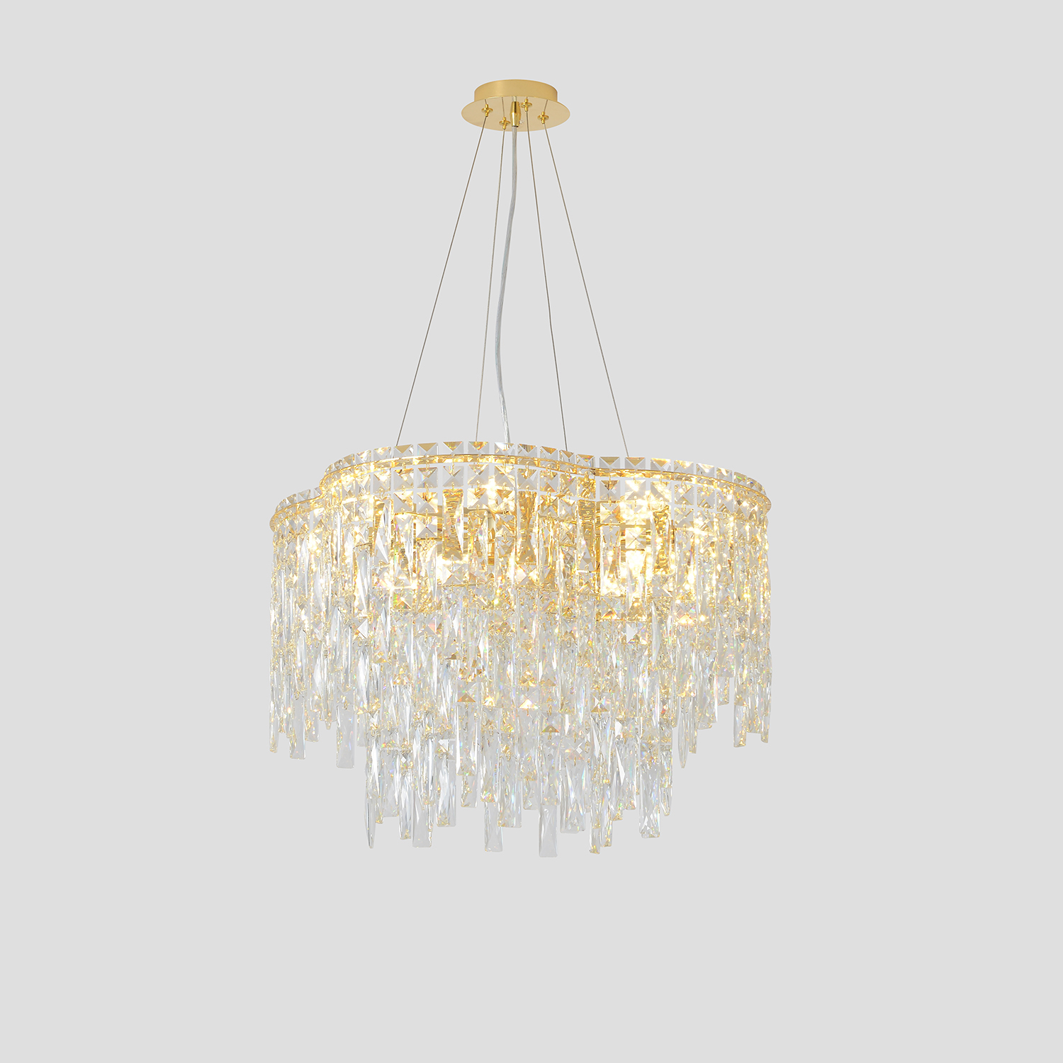 Подвесная люстра Crystal Lux Abril ABRIL SP12 GOLD