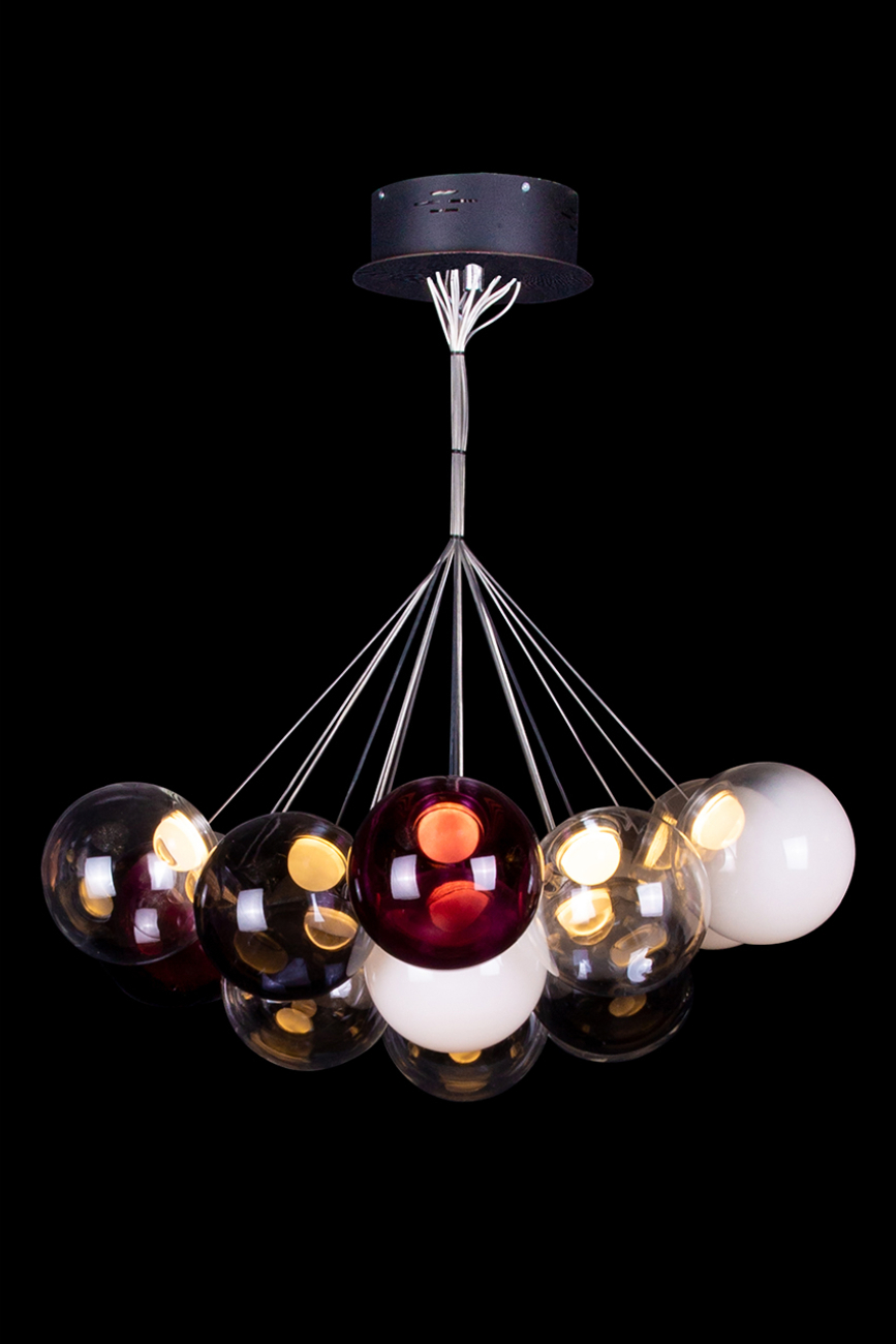 Подвесная люстра LEON Molecule LE7723/19 Chrome