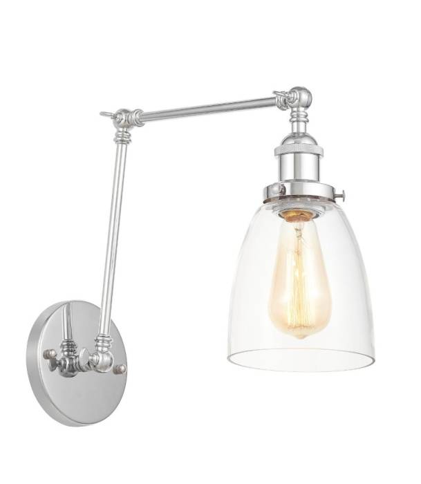 Настенное бра Lumina Deco LDW 6800-2 CHR+PR Настенное бра Lumina Deco LDW 6800-2 CHR+PR