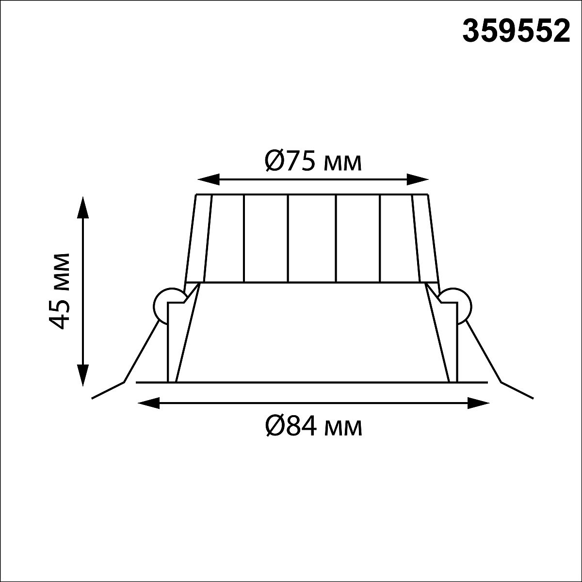 Встраиваемый светильник Novotech Clara 359552