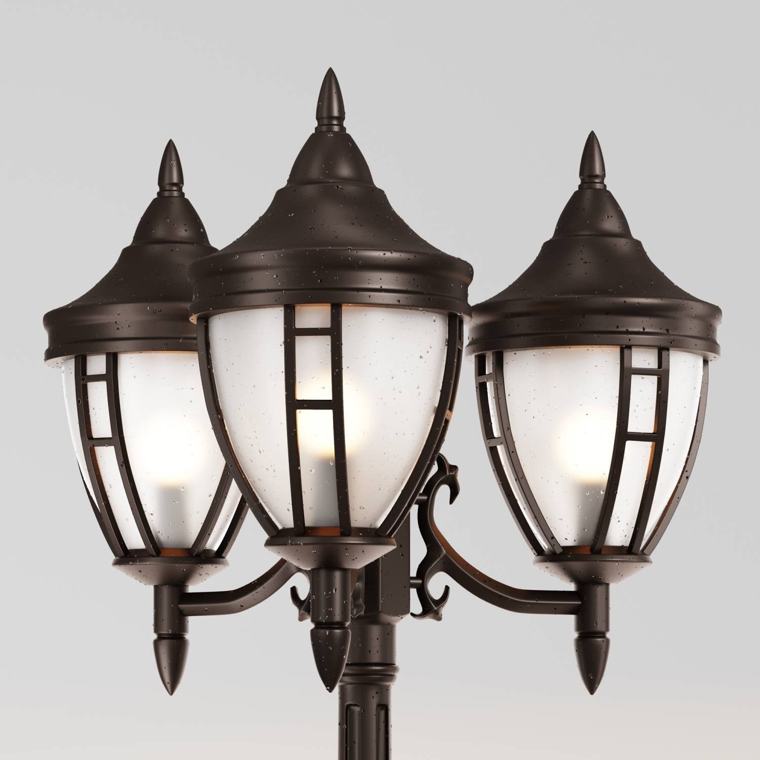 Столб фонарный уличный Maytoni Rivoli O026FL-03B