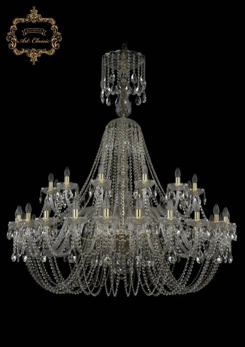Подвесная хрустальная люстра 11.11 Art Classic 11.11.24+12.530.XL-165.Gd.Sp