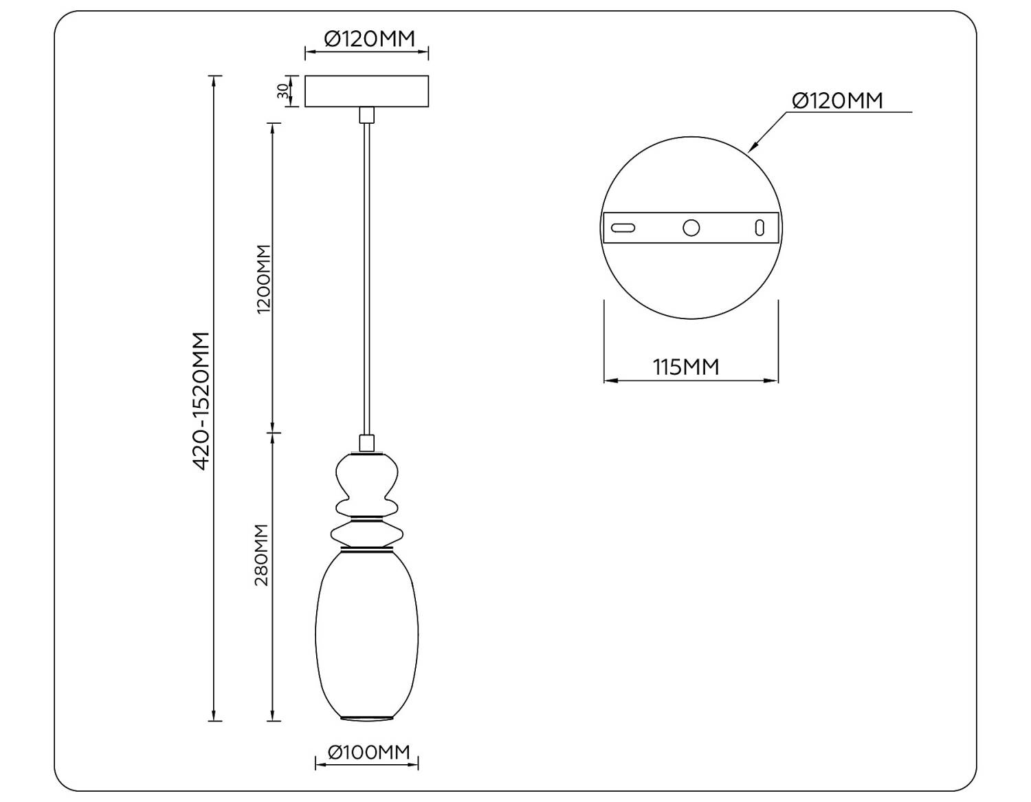 Светильник подвесной Ambrella Ceramo Modern LH53141