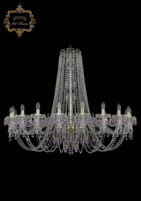 Подвесная хрустальная люстра 11.24 Art Classic 11.24.20.460.h-108.Gd.V7010