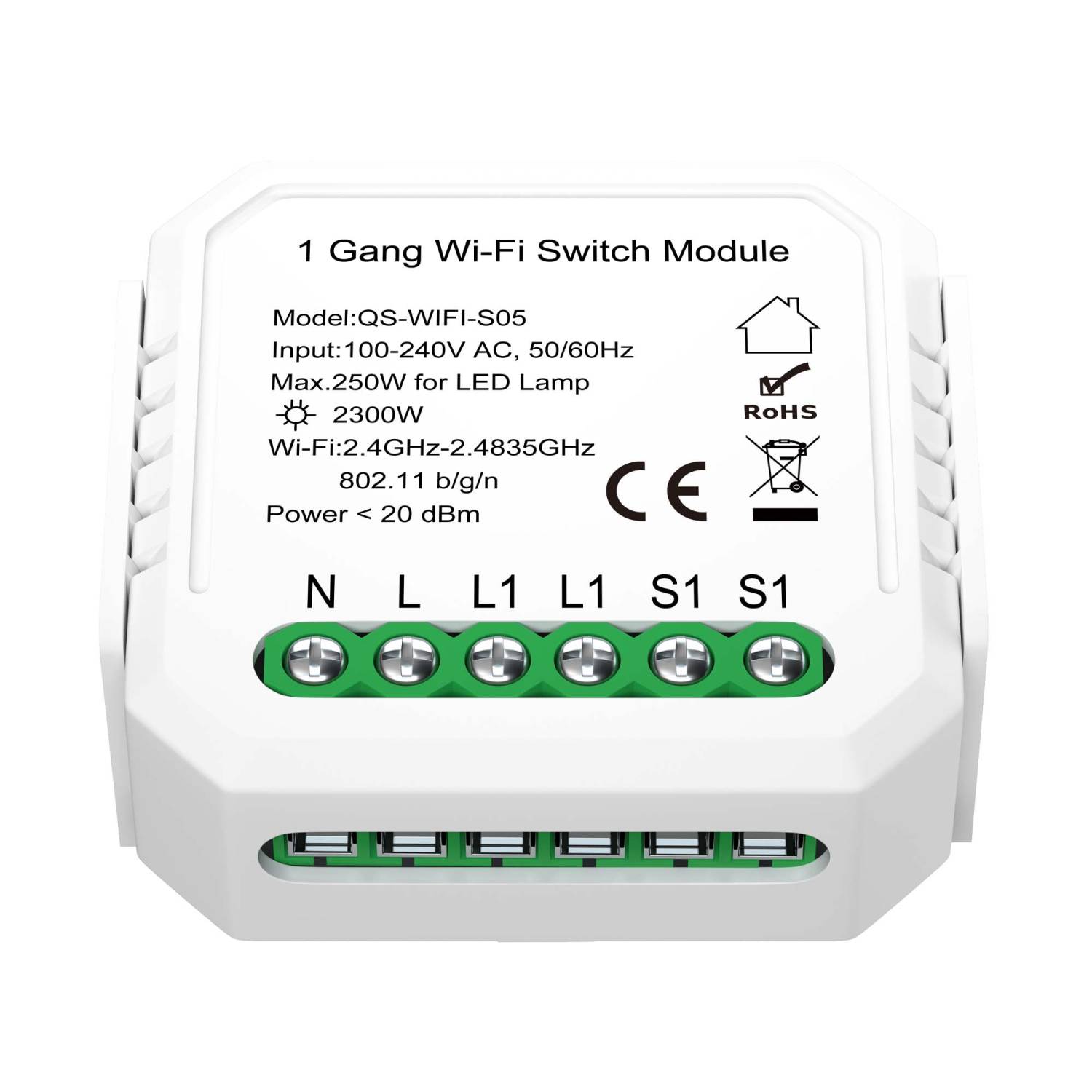 WIFI реле 1 канал ST Luce St9000 ST9000.500.01C WIFI реле 1 канал ST Luce St9000 ST9000.500.01C