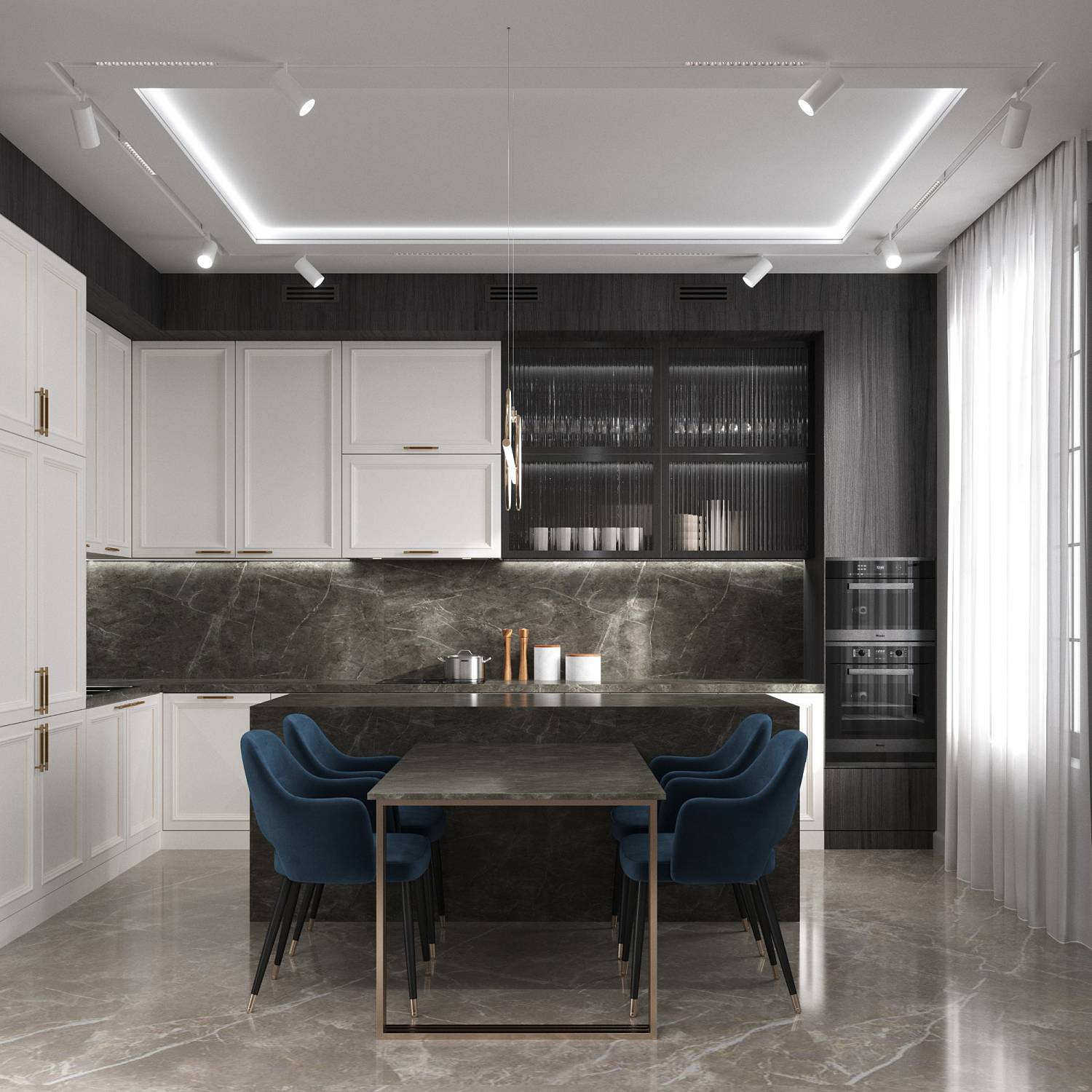 Накладной профиль для светодиодной ленты-2м, белый Hesby Lighting Line HSBL_0195