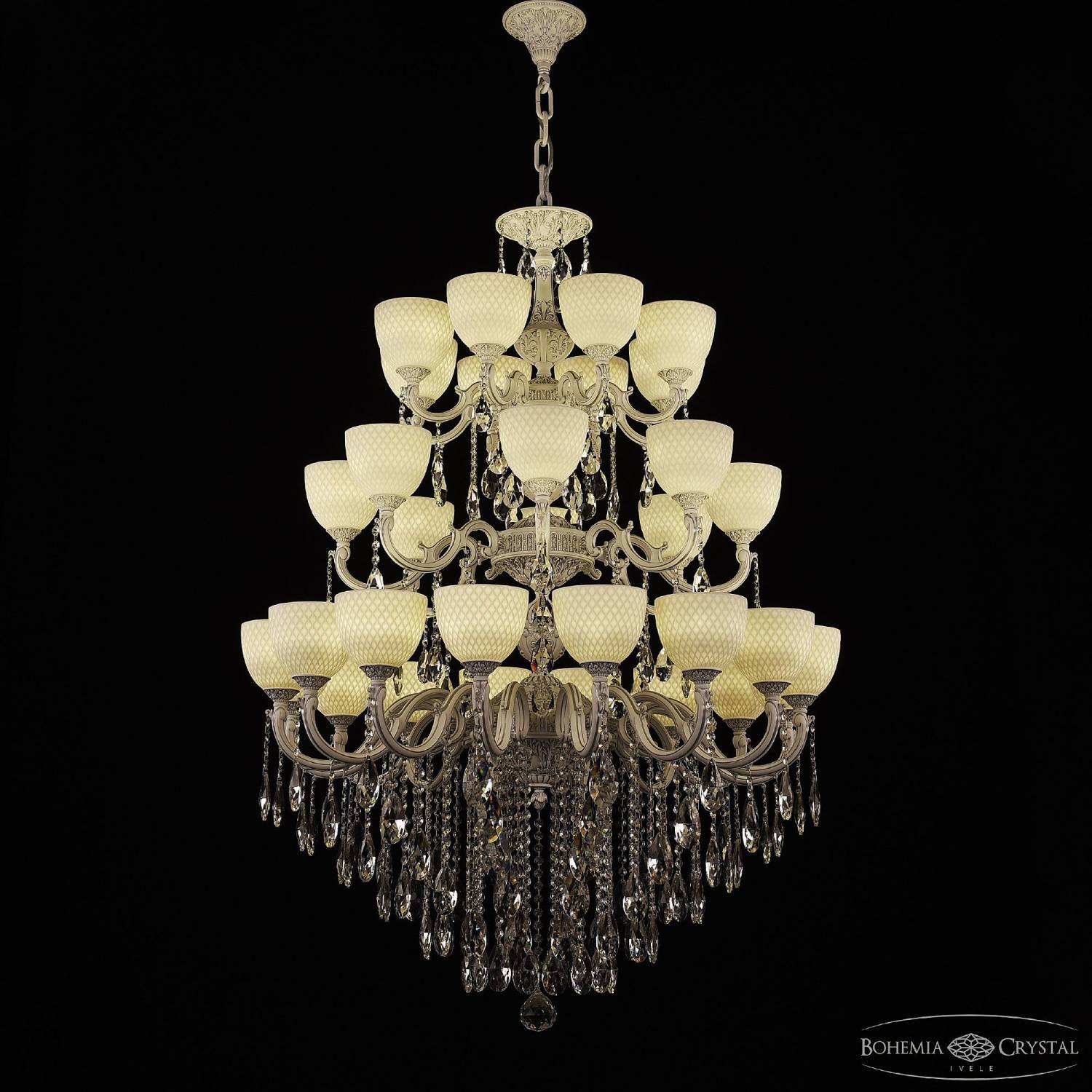 Подвесная люстра Bohemia AL7801 AL78101/16+8+8/300/3d B WMN P1 U Wave