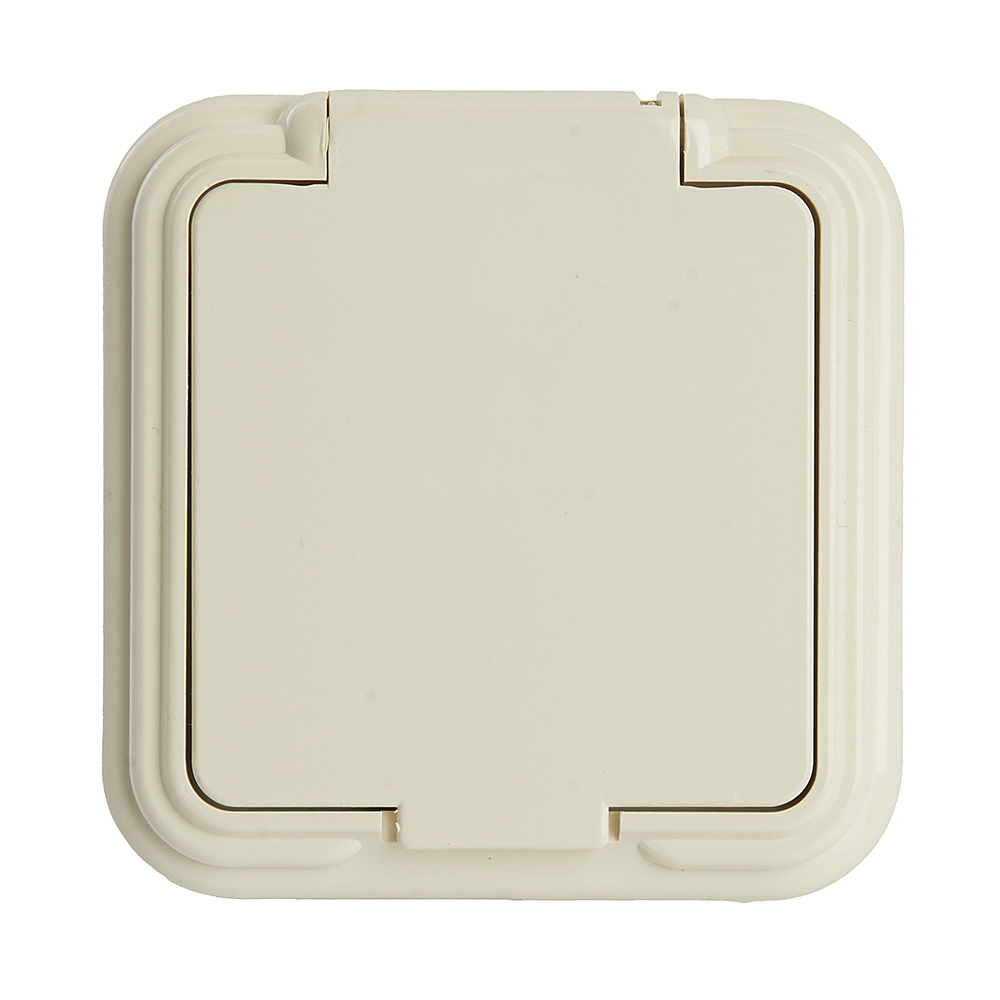 Розетка 1-местная б/з с крышкой Stekker Брест 49060