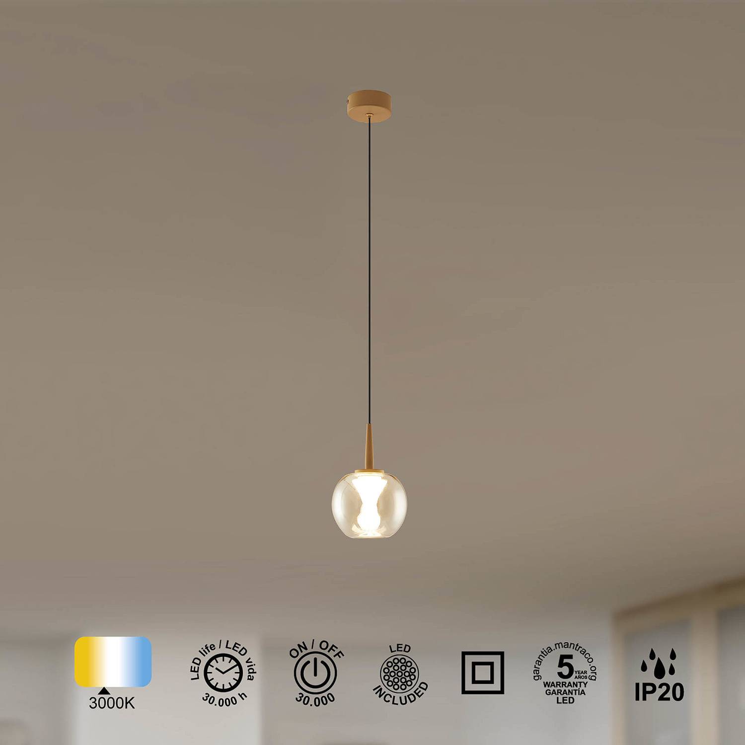 Светильник подвесной Mantra Andromeda 9077