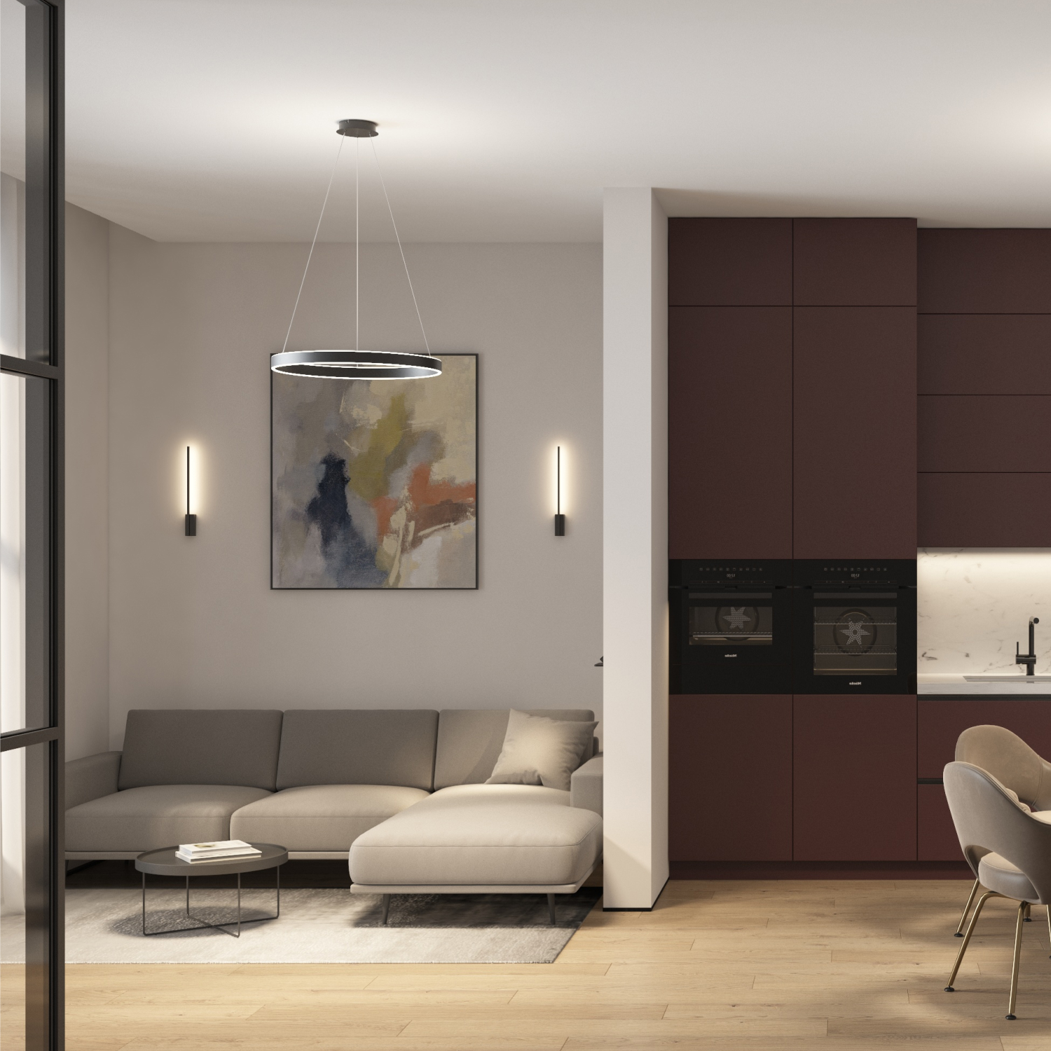 Подвесная люстра Denkirs Raydia DK6272-BK