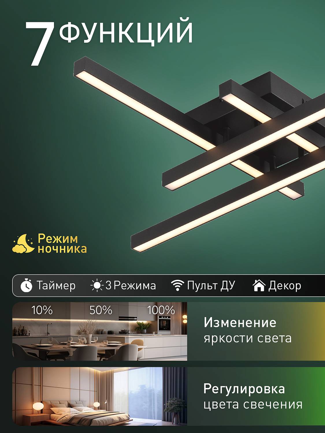 Потолочная люстра Natali Kovaltseva Sky Line HIGH-TECH LED LAMPS 82072