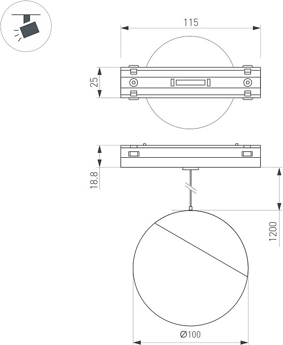 Трековый светильник Arlight Mag-Vibe 045012