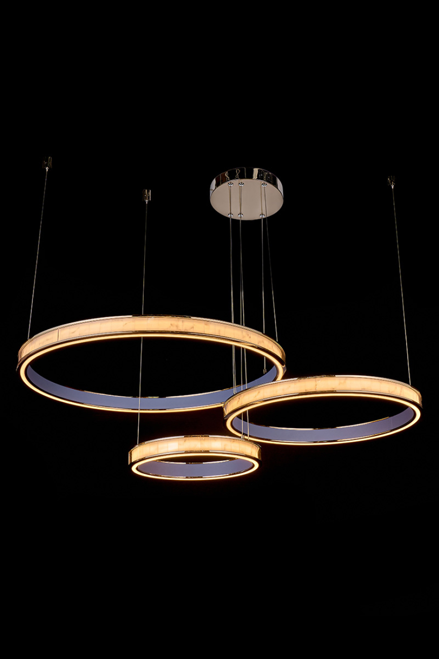 Подвесная люстра LEON Christine LE7702/800-3F Black Chrome