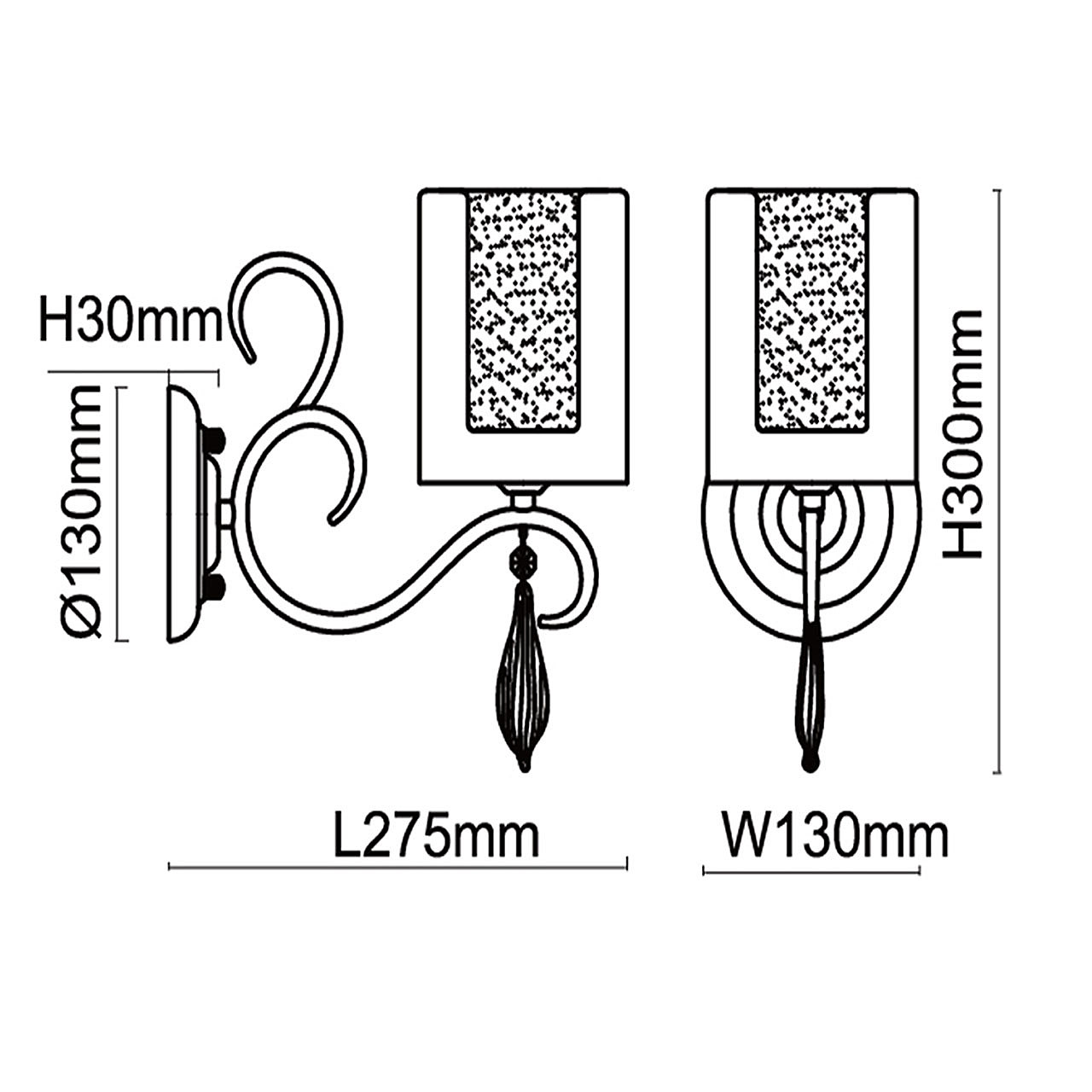 Настенное бра MW Light Эллегия 303022601
