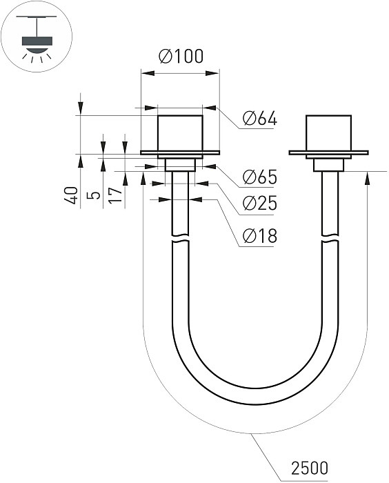 Светильник подвесной Arlight Tropic 043390