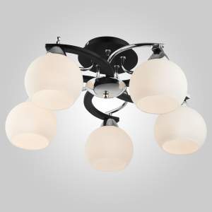 Потолочная люстра Eurosvet Larion 9654/5 хром/черный