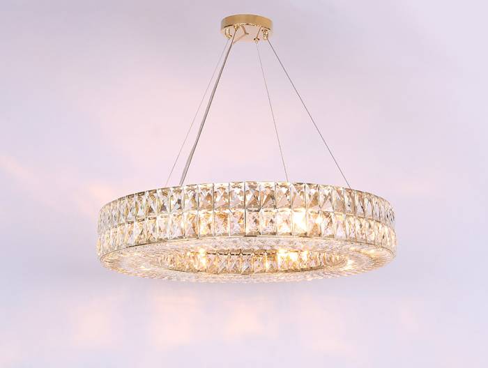 Подвесная хрустальная люстра 10120 Newport 10128/S gold