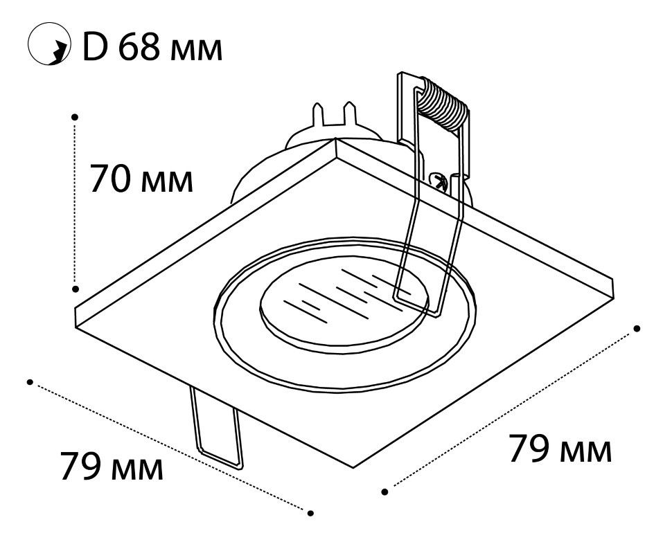 Встраиваемый светильник Italline QSO QSO 225L white