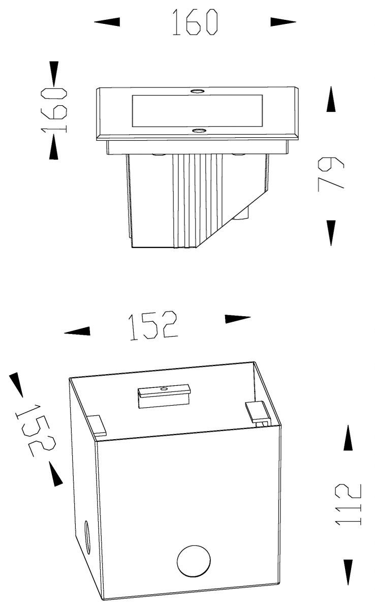 Уличный встраиваемый Deko-Light Square COB 730199