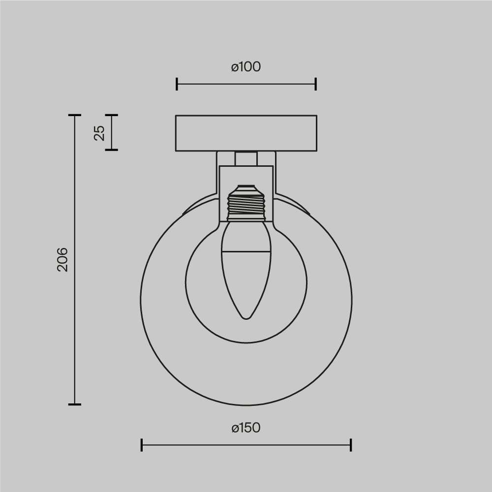 Настенное бра Maytoni Basic form MOD521WL-01G1