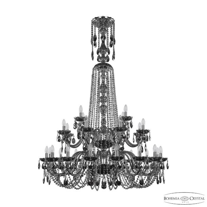 Подвесная хрустальная люстра 1402 Bohemia 1402/16+8+4/400/XL-160/2d Ni M731