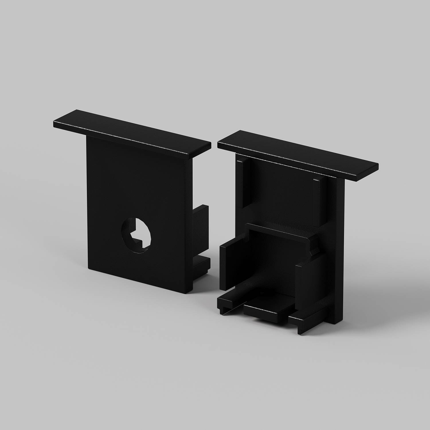 Комплект заглушек (для профиля 22×22) 2 шт Maytoni Встраиваемый с накладным фланцем профиль 642051