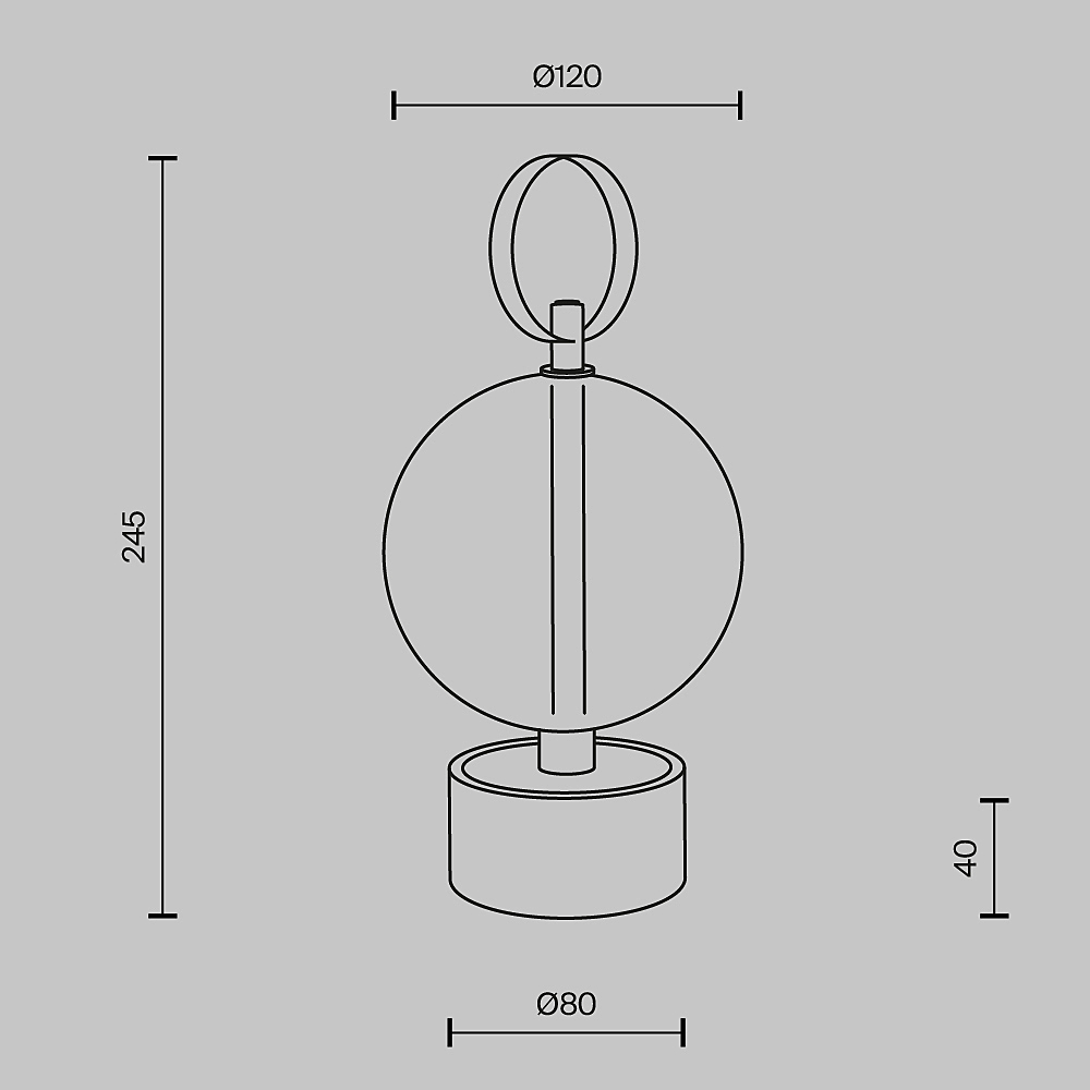 Настольная лампа Maytoni Double Moon MOD478RL-L3B3K
