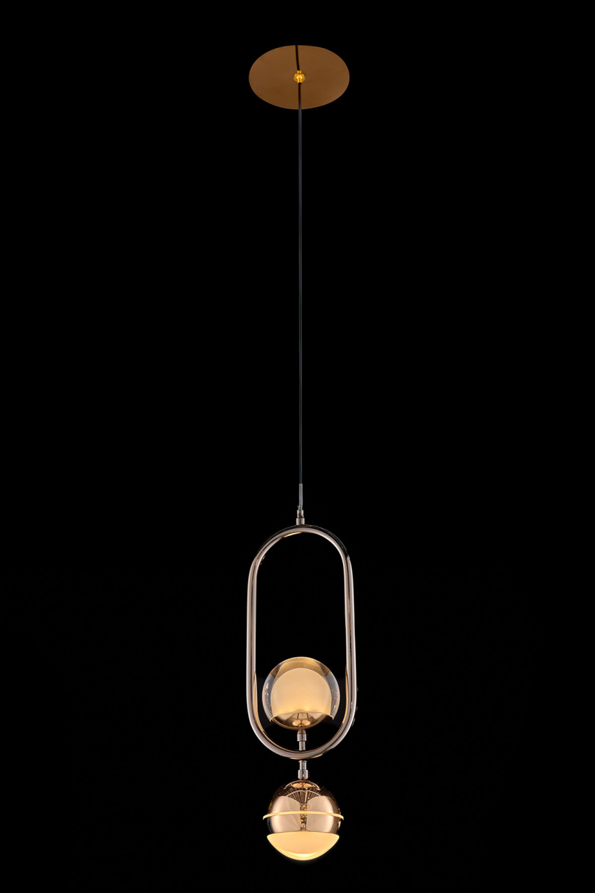 Светильник подвесной LEON Lilith LE7709/1S Black Chrome/Gold