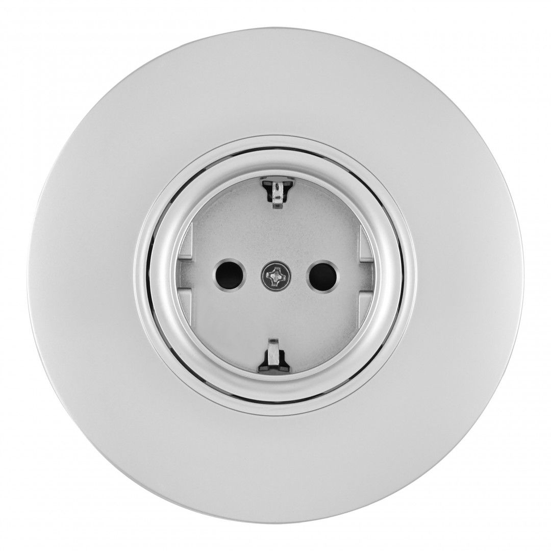 Розетка Arte Milano Set08-1 SET08-1-40-1 silver