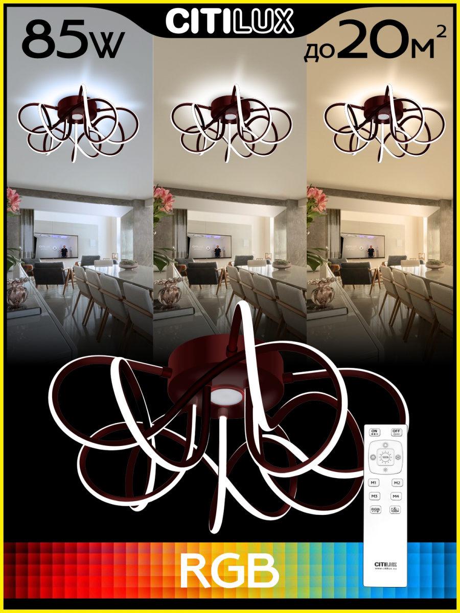 Потолочная люстра Citilux Мишель CL229155