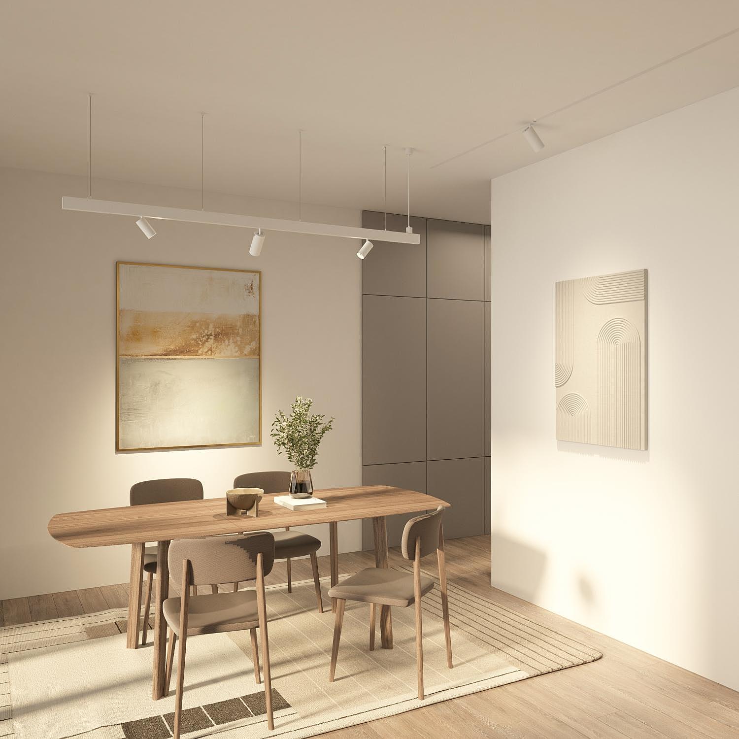 Трековый светильник Denkirs Simple spot DK8120-WH