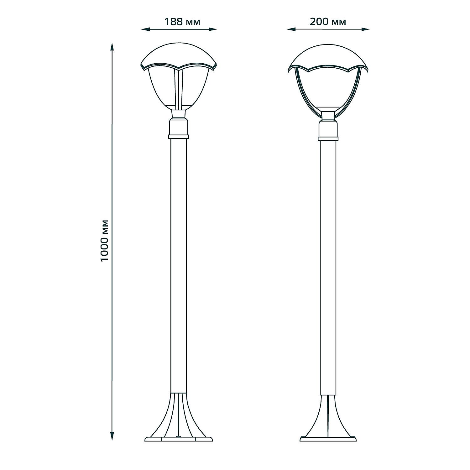 Уличный наземный светильник Gauss GD030