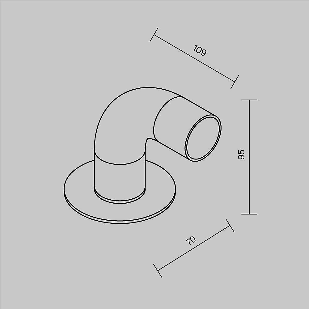 Уличный наземный светильник Maytoni Sleek O477FL-L2GF3K1