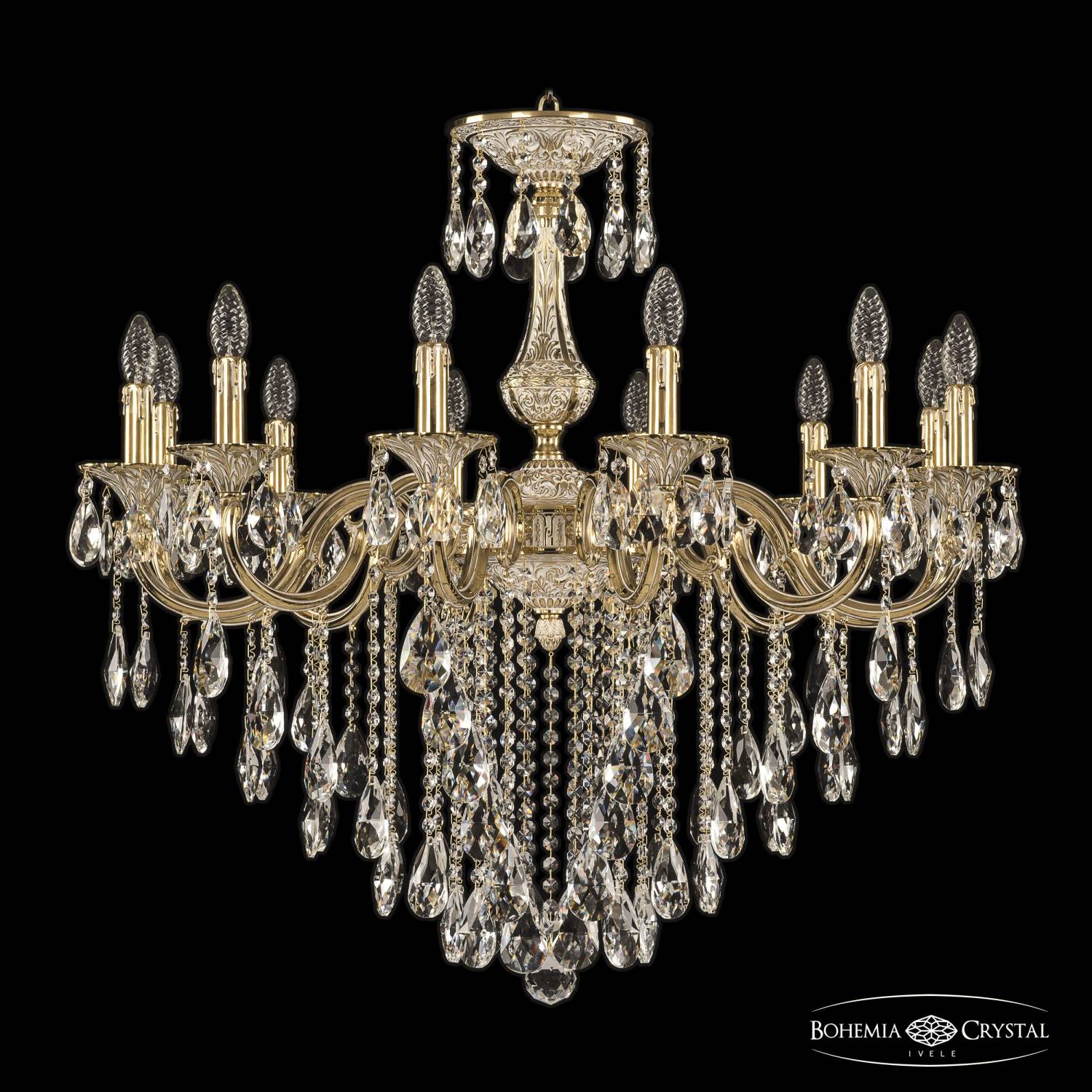 Подвесная хрустальная люстра 7201 Bohemia 72101/12/300 B GW