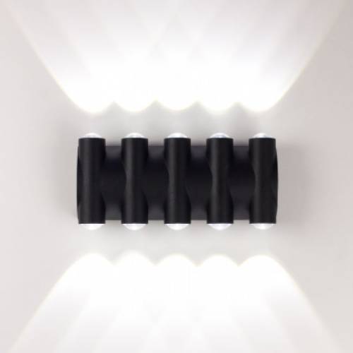 Уличный настенный светильник AM Group Am359 AM359-10X1W BK 4000K