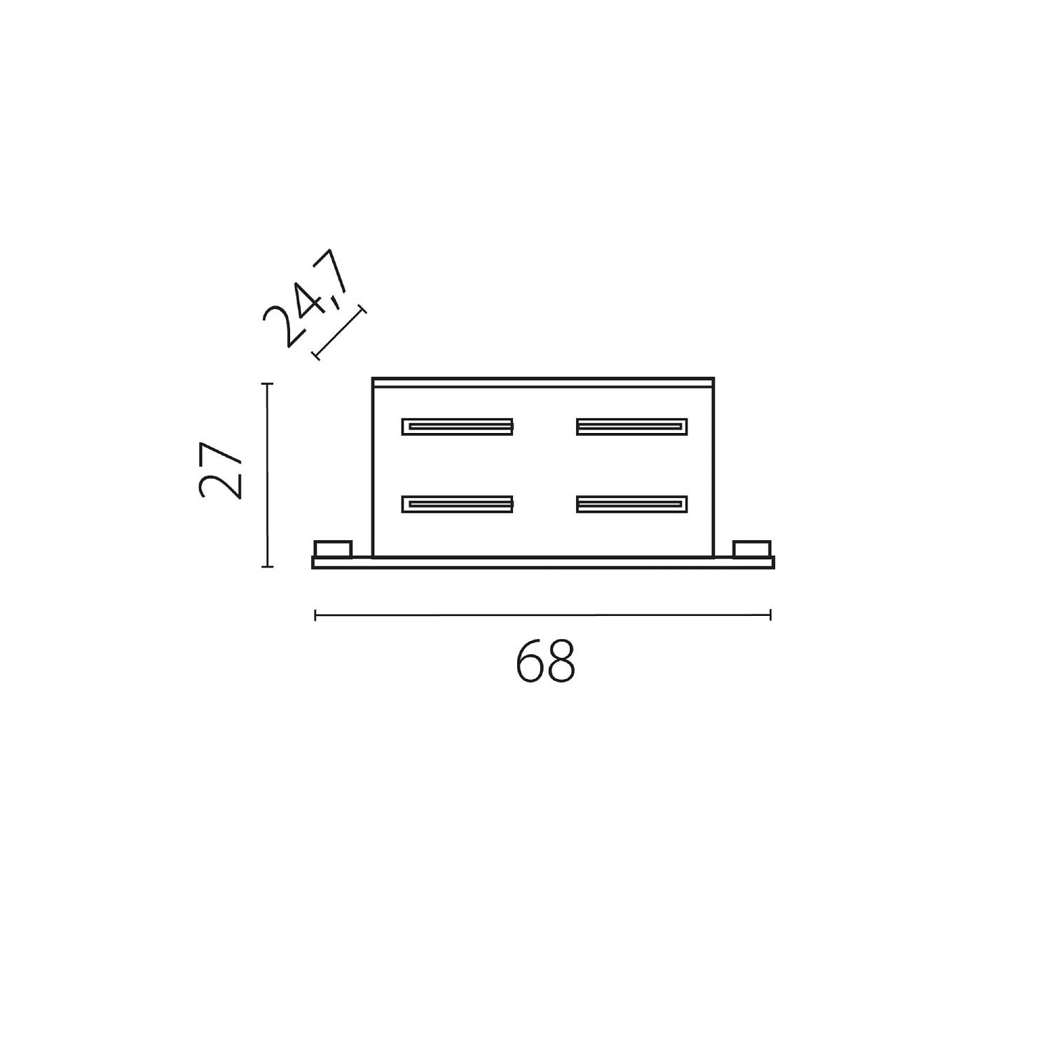 Коннектор для шинопровода Lightstar Quattro 504107-FR