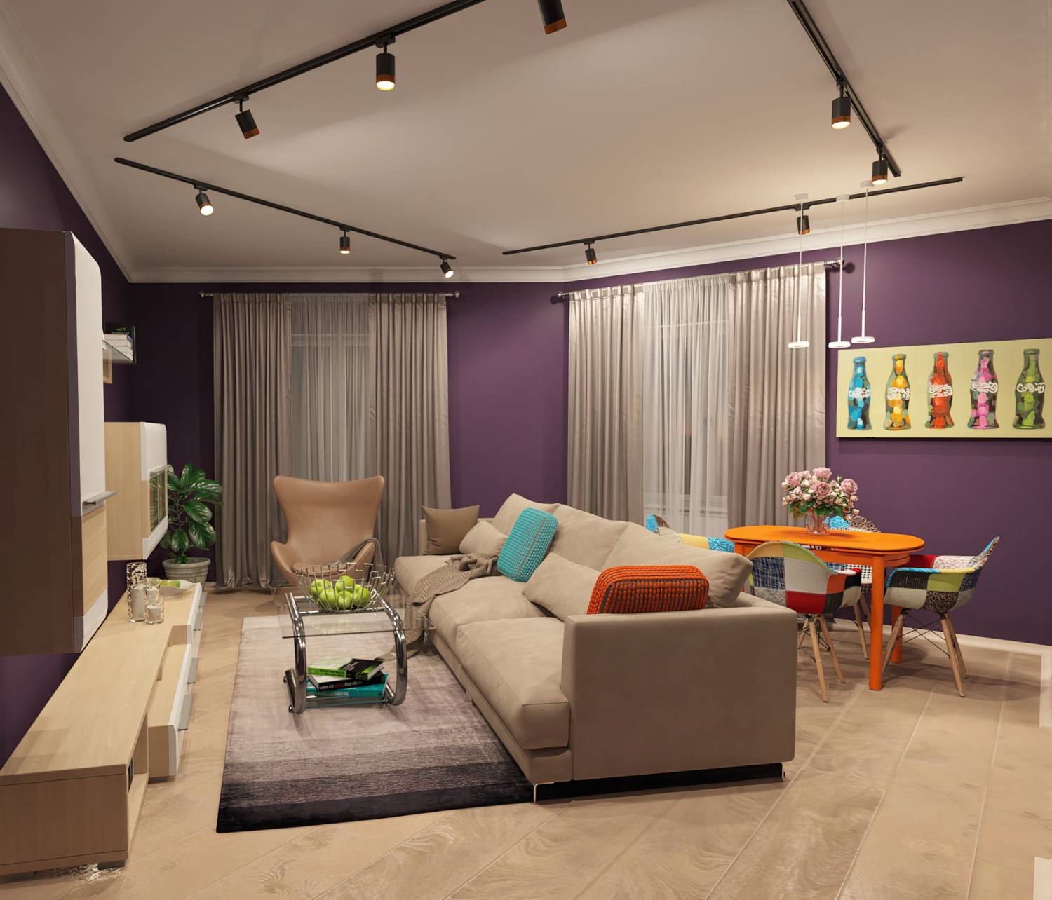 Трековый светильник Denkirs DK640 DK6405-BG